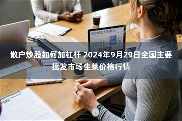 散户炒股如何加杠杆 2024年9月29日全国主要批发市场生菜价格行情