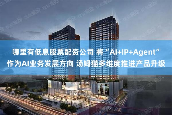 哪里有低息股票配资公司 将“AI+IP+Agent”作为AI业务发展方向 汤姆猫多维度推进产品升级